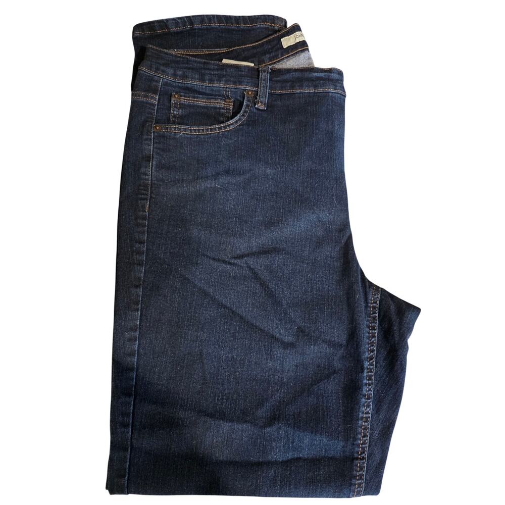 Jones New York Straight Leg Dark Wash Denim Perfect Condition Size 16W ❤️